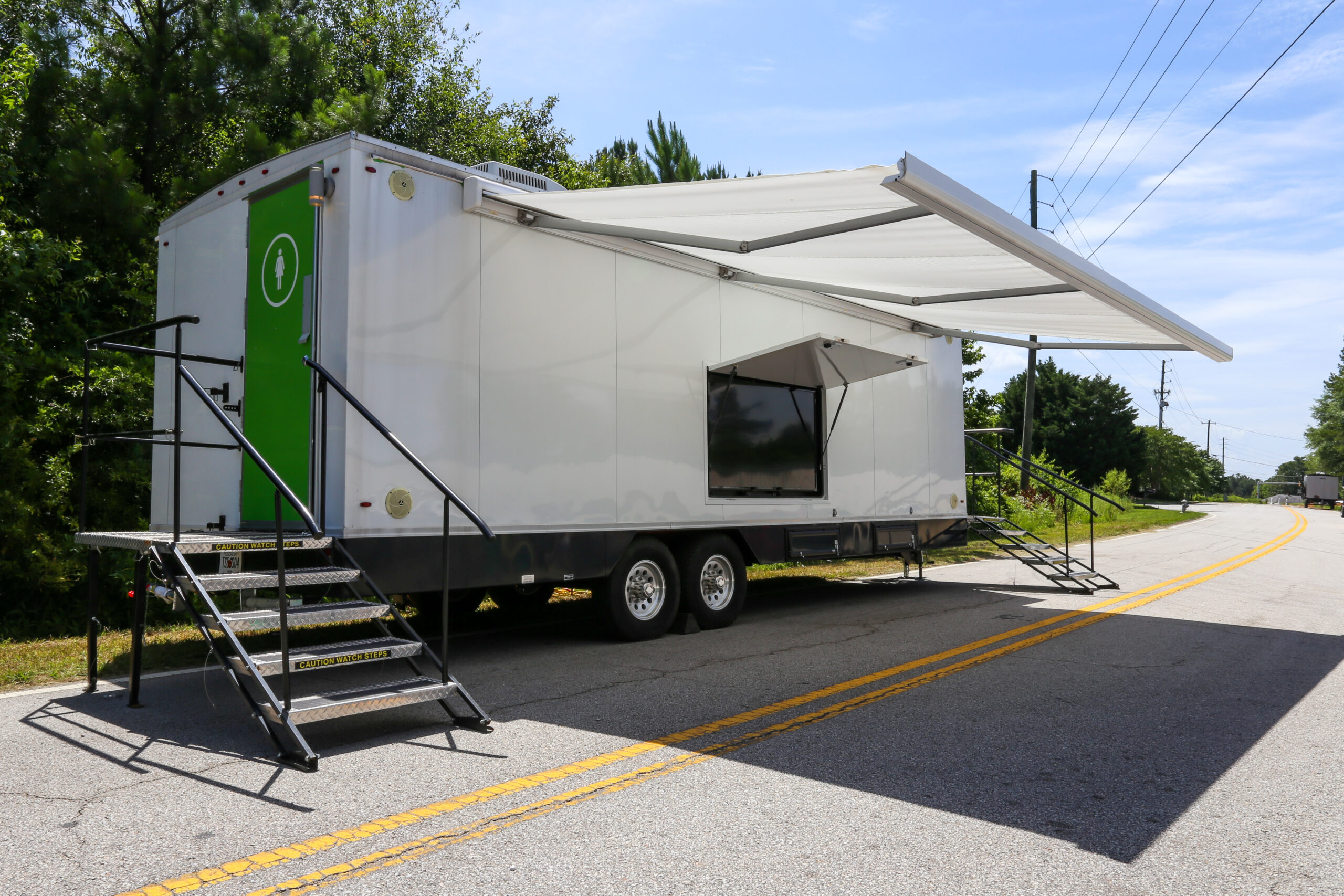 image of The Tailgate - Portable restroom trailer