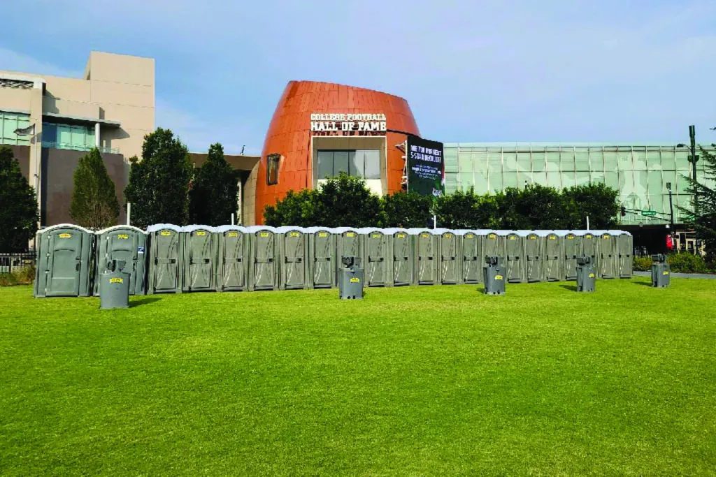 image of portable restrooms for events